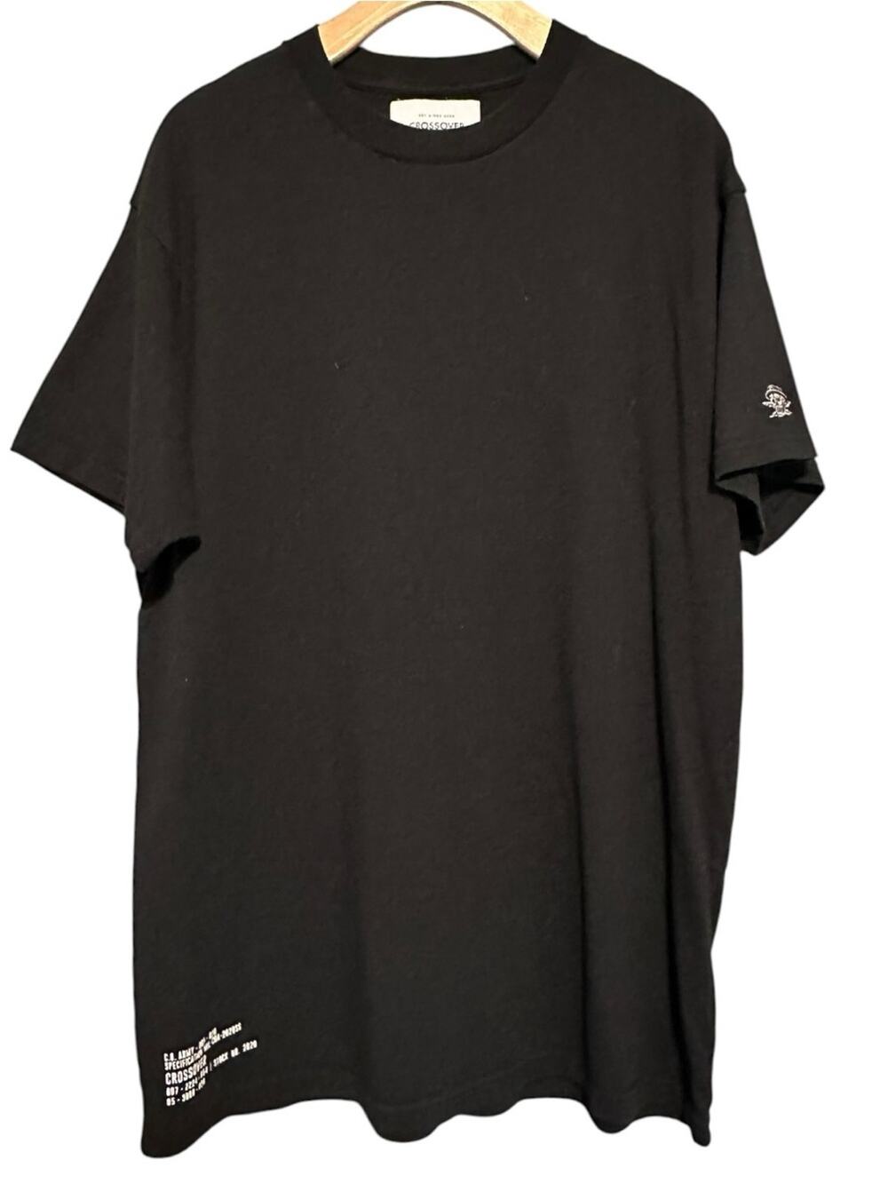 Crossover Men’s Size XL Black 300805 Short Sleeve Crewneck Graphic Tee